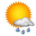 Docela hezky, ale brzy možnost přeháněk Forecast icon